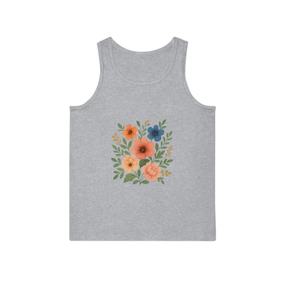 Floral Print Summer Tank Top – Unisex & Breezy