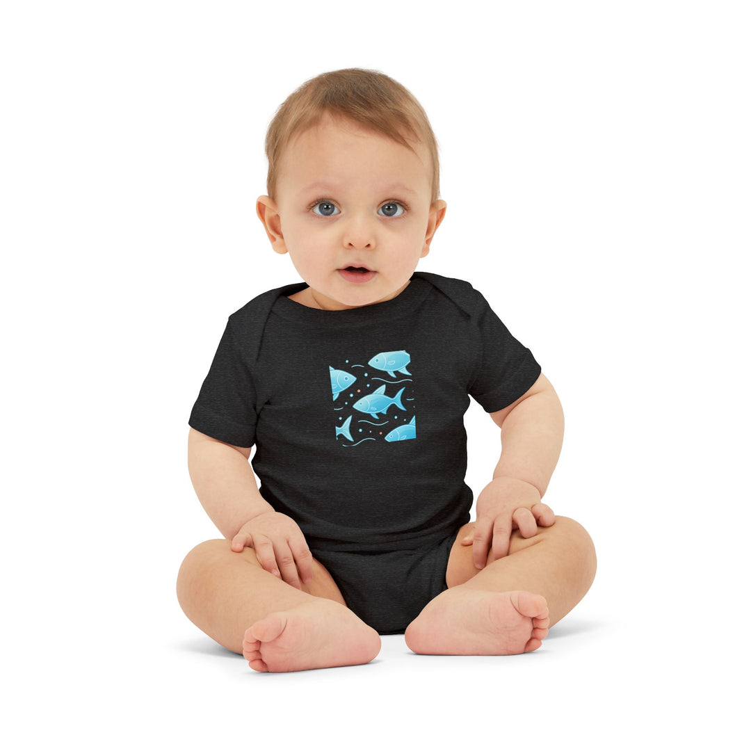 Baby Bodysuit – Ocean Style, Soft Airlume Cotton