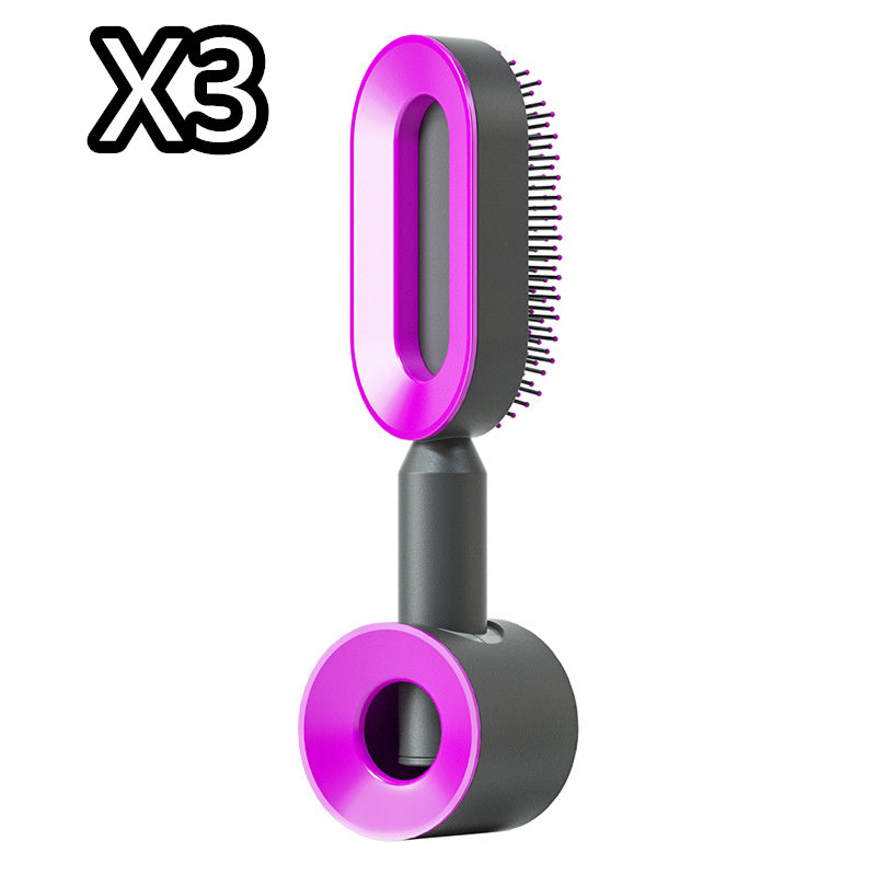 Self Cleaning Hair Brush – Detangle &amp; Shine