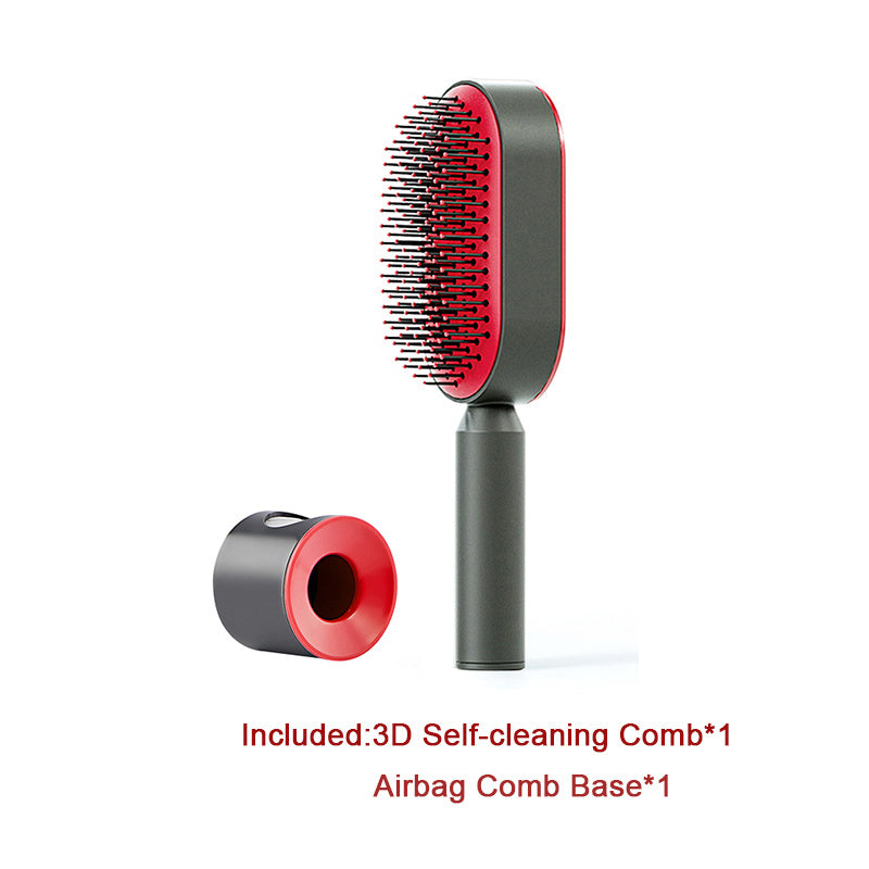 Self Cleaning Hair Brush – Detangle & Shine