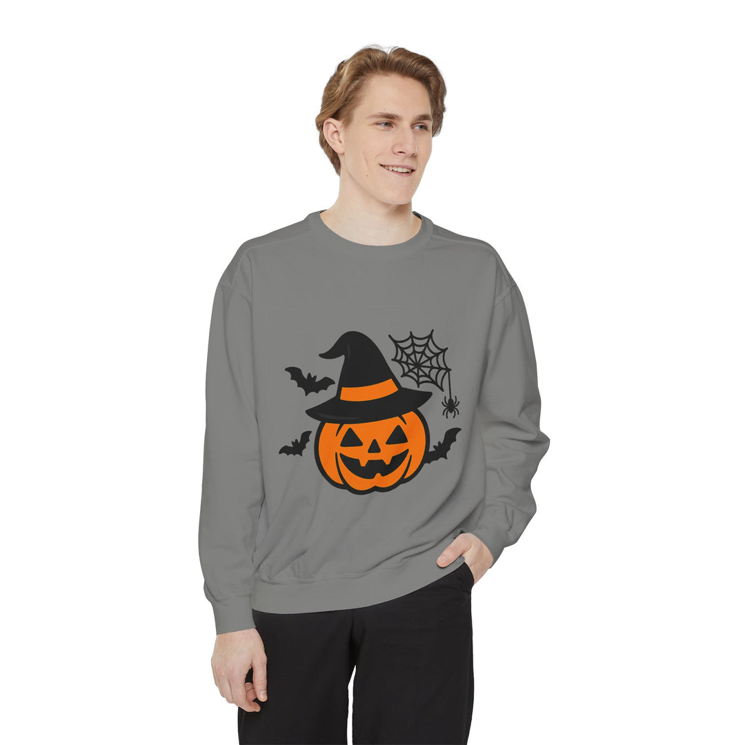 Cozy Halloween Pumpkin Sweatshirt – Unisex Fall Style