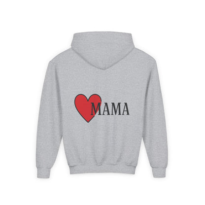 Heartfelt Mama Youth Hoodie – Cozy Gift for Kids