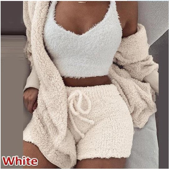 Luxury 3 Piece Women Set Blazer Vest Shorts Outfit Chic Fit