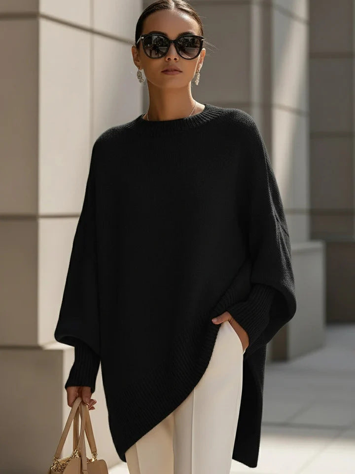 Thick Knit Women's Pullover Sweater - Loose Cozy Fit