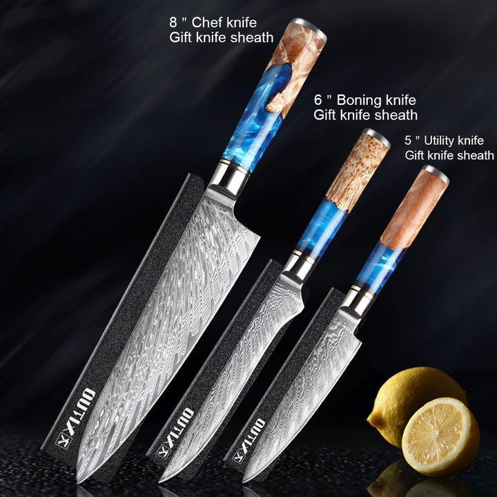 Professional Kitchen Knife Set Stainless Steel Chef Knives