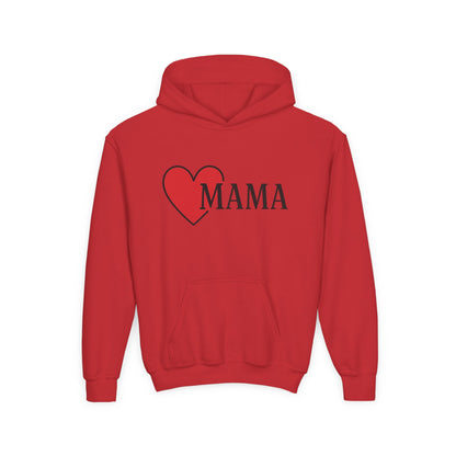Heartfelt Mama Youth Hoodie – Cozy Gift for Kids