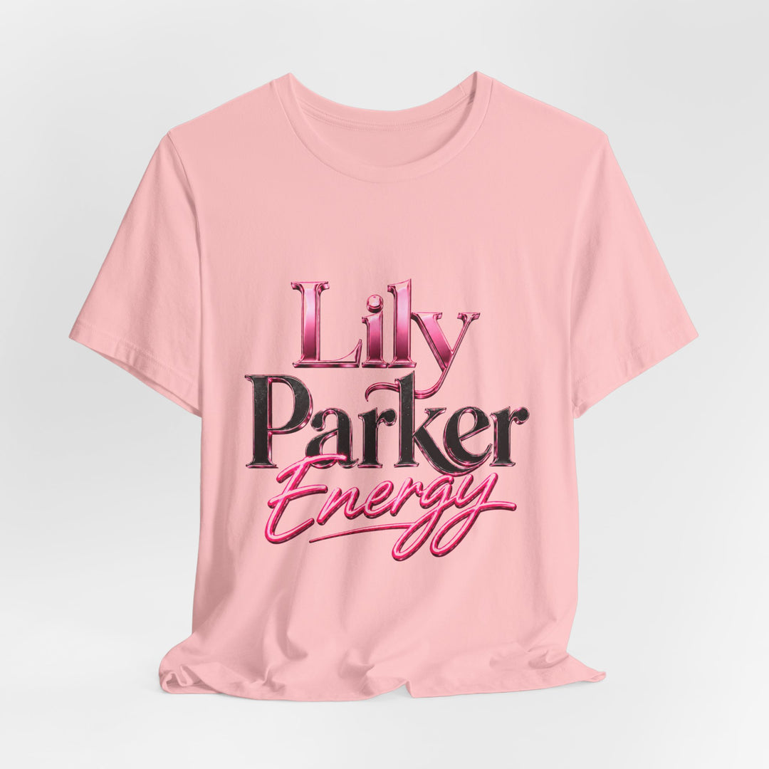 Pink t-shirt with &