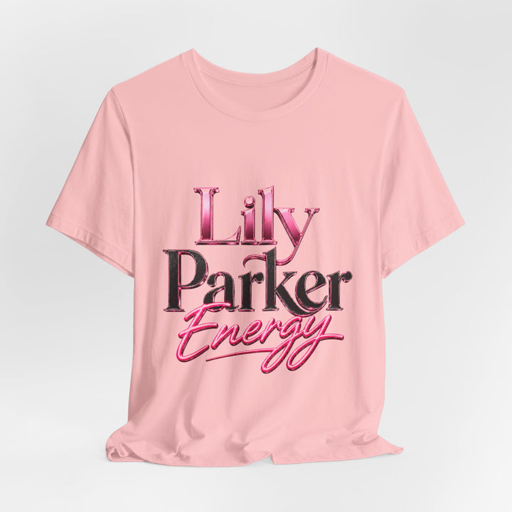 Pink t-shirt with &