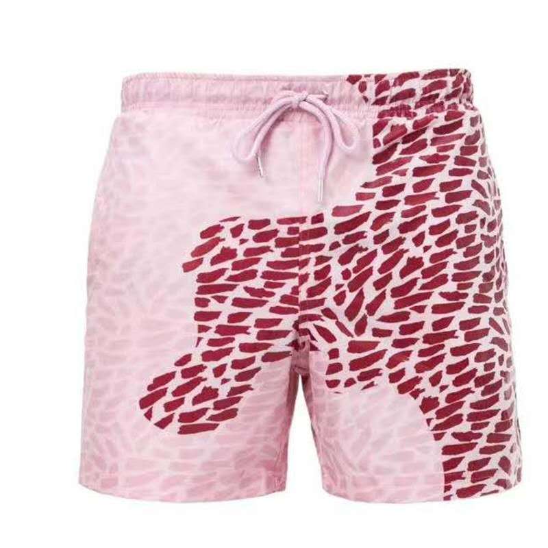 Men’s Color-Changing Beach Shorts – Quick-Dry Swim