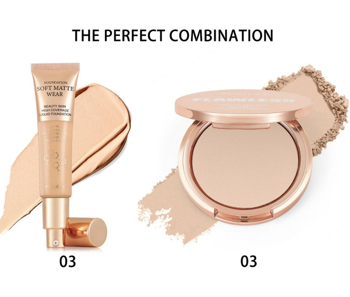 Cosmetic foundation tube and compact with &
