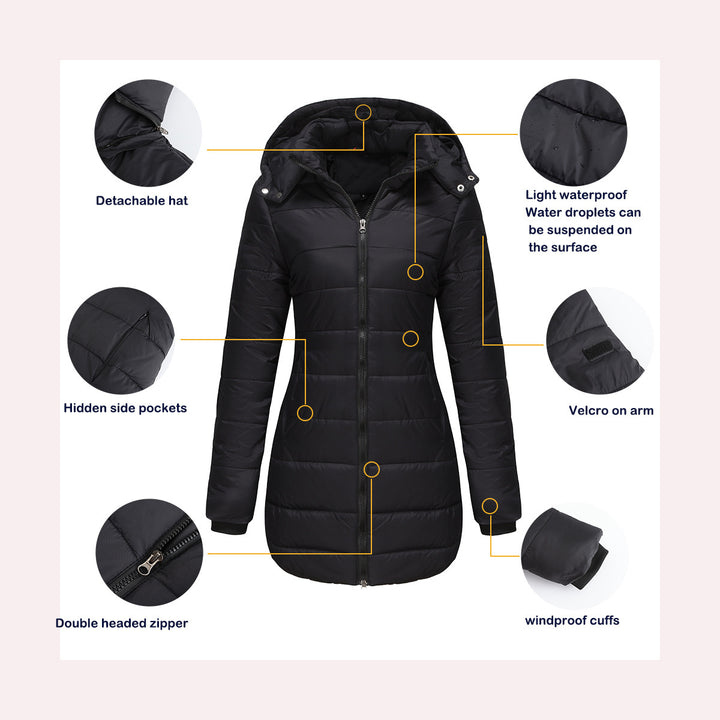 Waterproof Padded Jacket - Loose Fit Everyday Outerwear