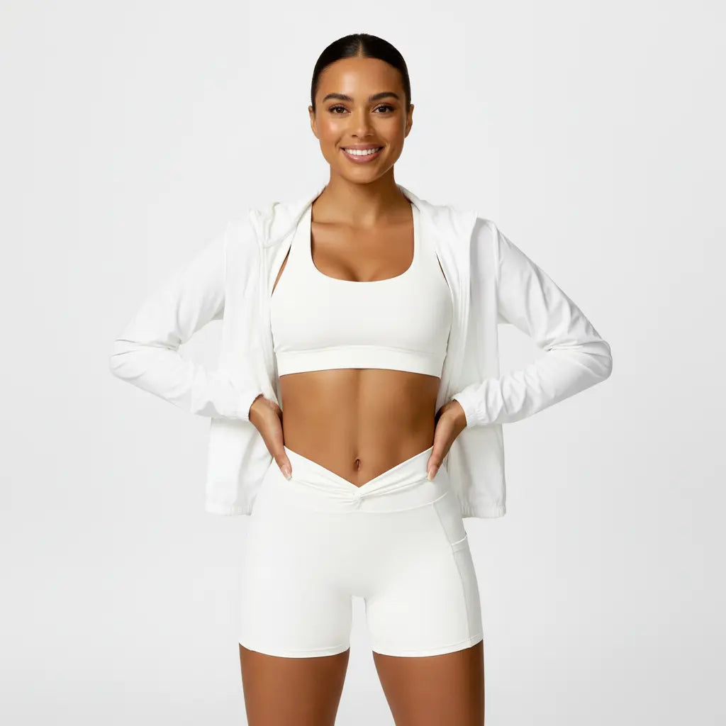 bike shorts for women Haze Blue second-skin fabric sweat-wicking performance for gym training and cardio sessions
