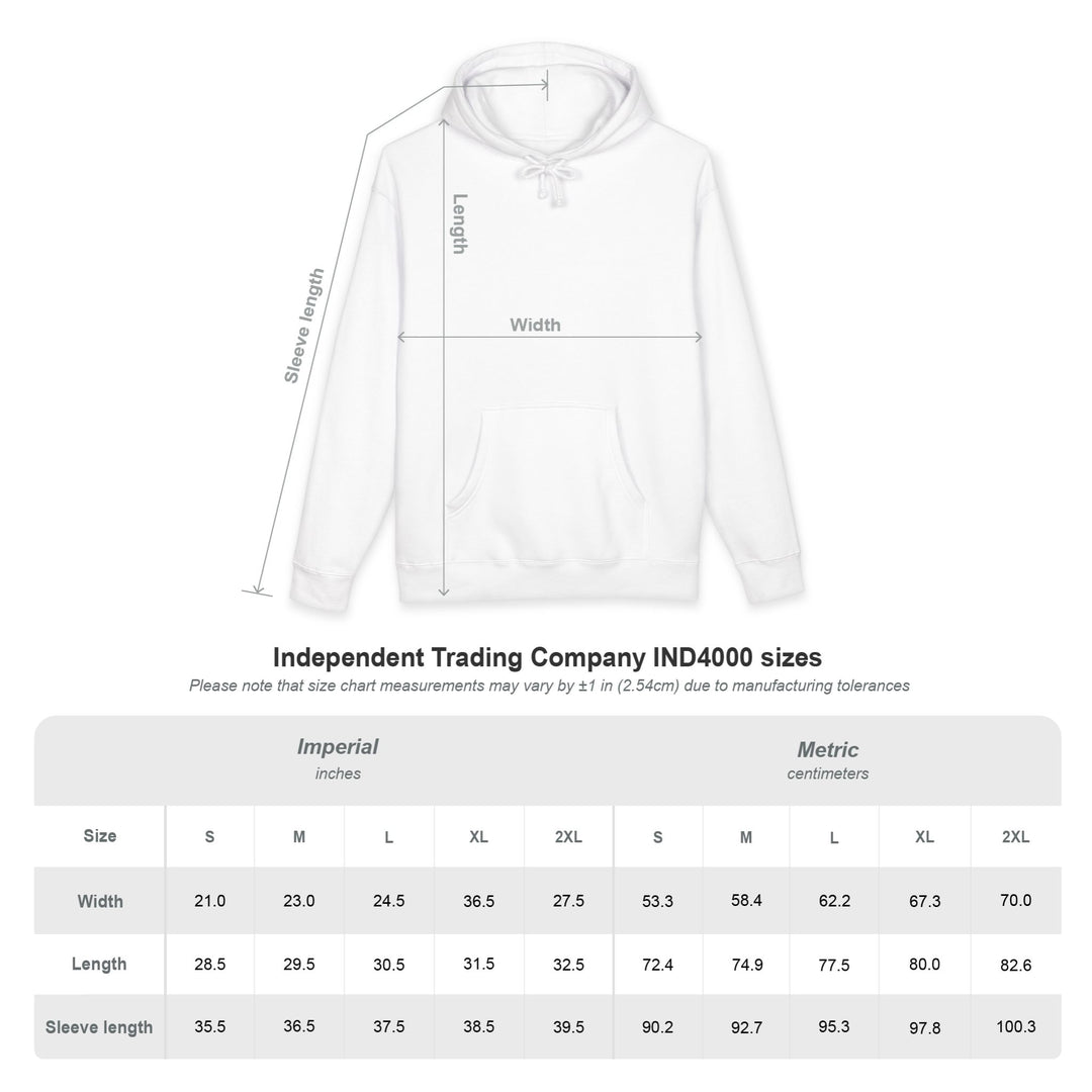 Unisex hoodie sweatshirt worn indoors relaxed refined presence
