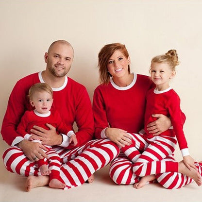 soft striped christmas pajamas organic cotton hypoallergenic family sizes
