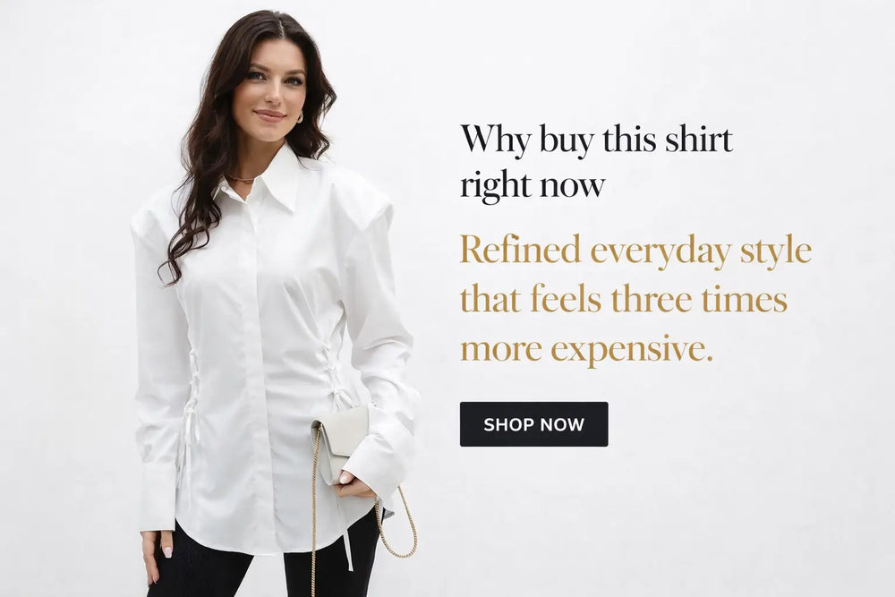 women's side lace up blouse sleeve and cuff structure close view