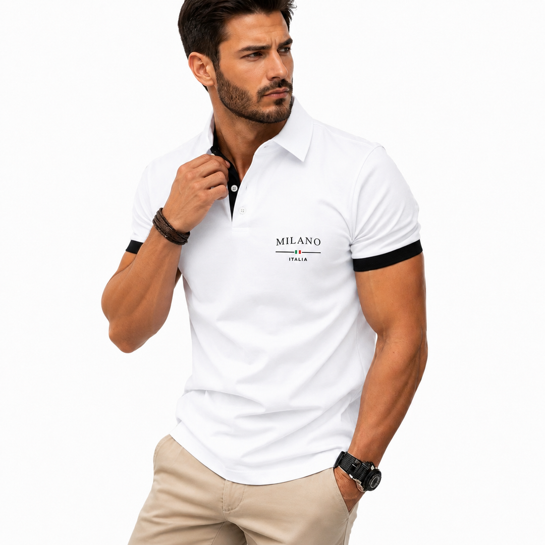 Breathable polo top for men styled for city walks, weekend plans, summer travel, and relaxed outdoor comfort in daily style