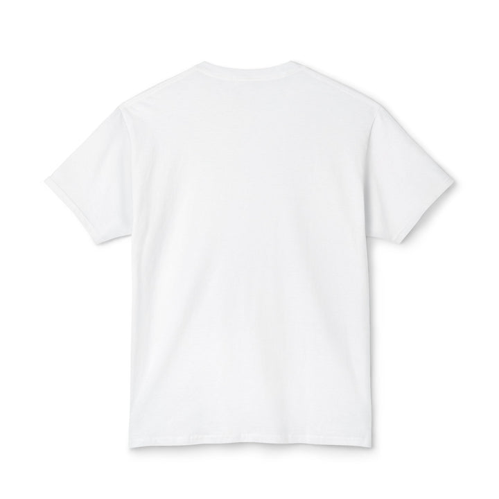 White unisex cotton t-shirt back view