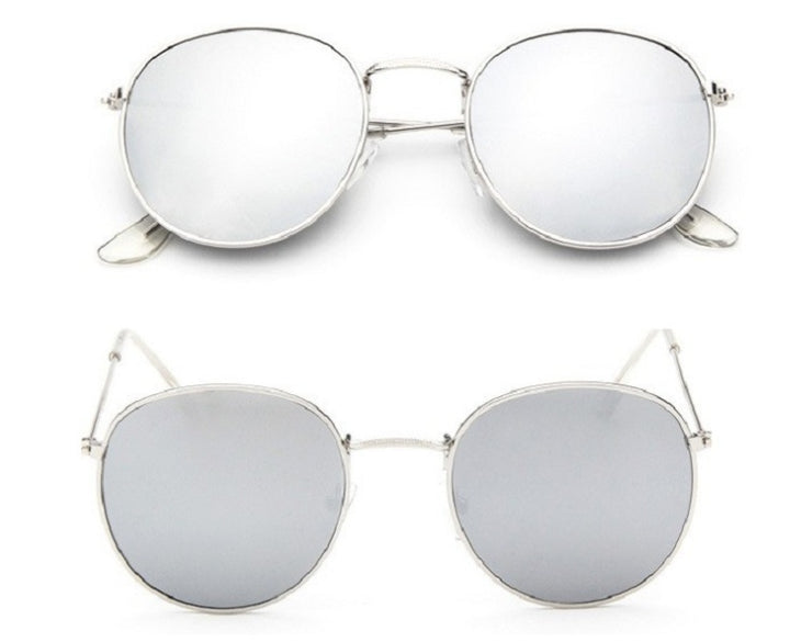Vintage Round Sunglasses Women Retro Metal Frame Style