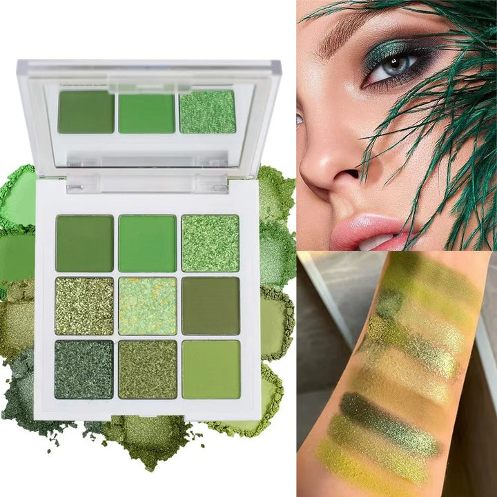 green eyeshadow for green eyes blended soft matte crease look