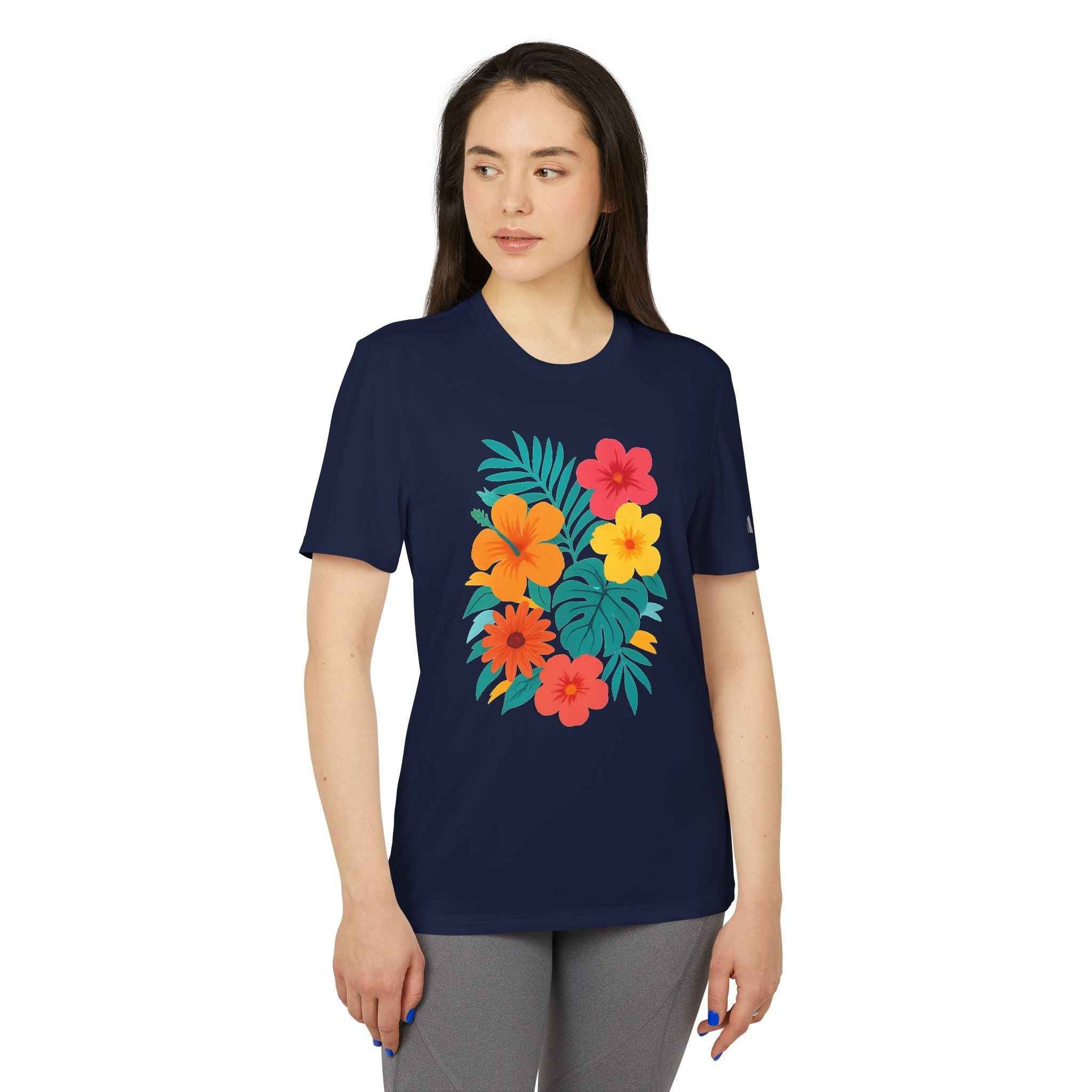Bloom Active: Tropical Floral Sport Tee