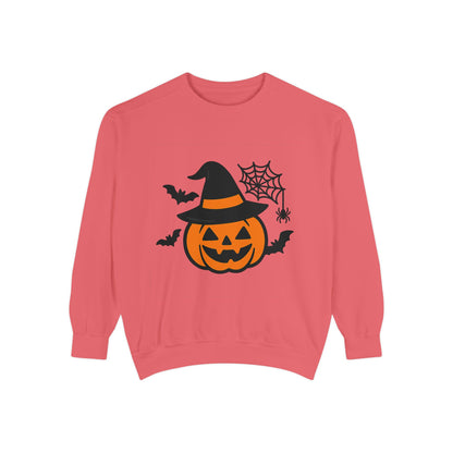 Cozy Halloween Pumpkin Sweatshirt – Unisex Fall Style