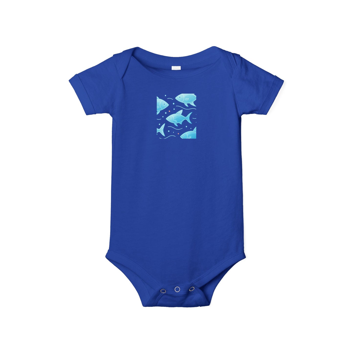 Baby Bodysuit – Ocean Style, Soft Airlume Cotton