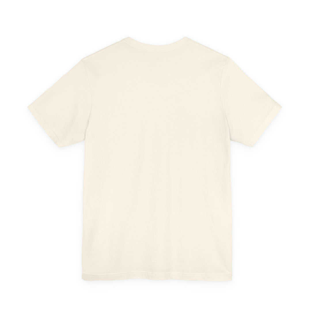 Beige t-shirt on a white background
