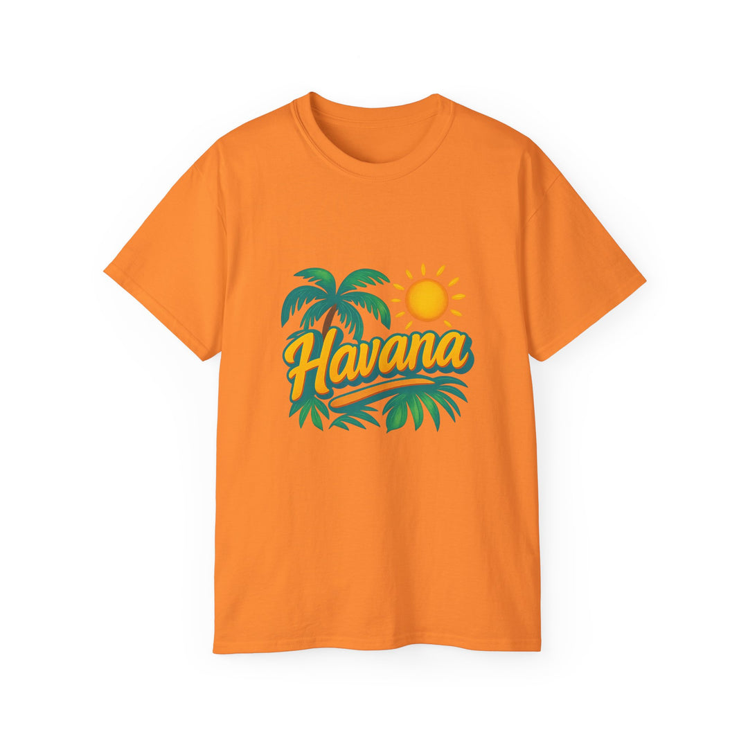 Orange t-shirt with &