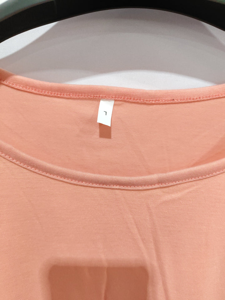 Plus Size Tassel Cotton T Shirt Women Casual Summer Top