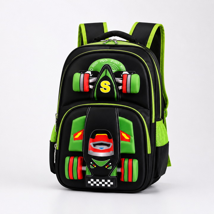 Trolley for Backpack Boys 3D Car School Bag With Wheels