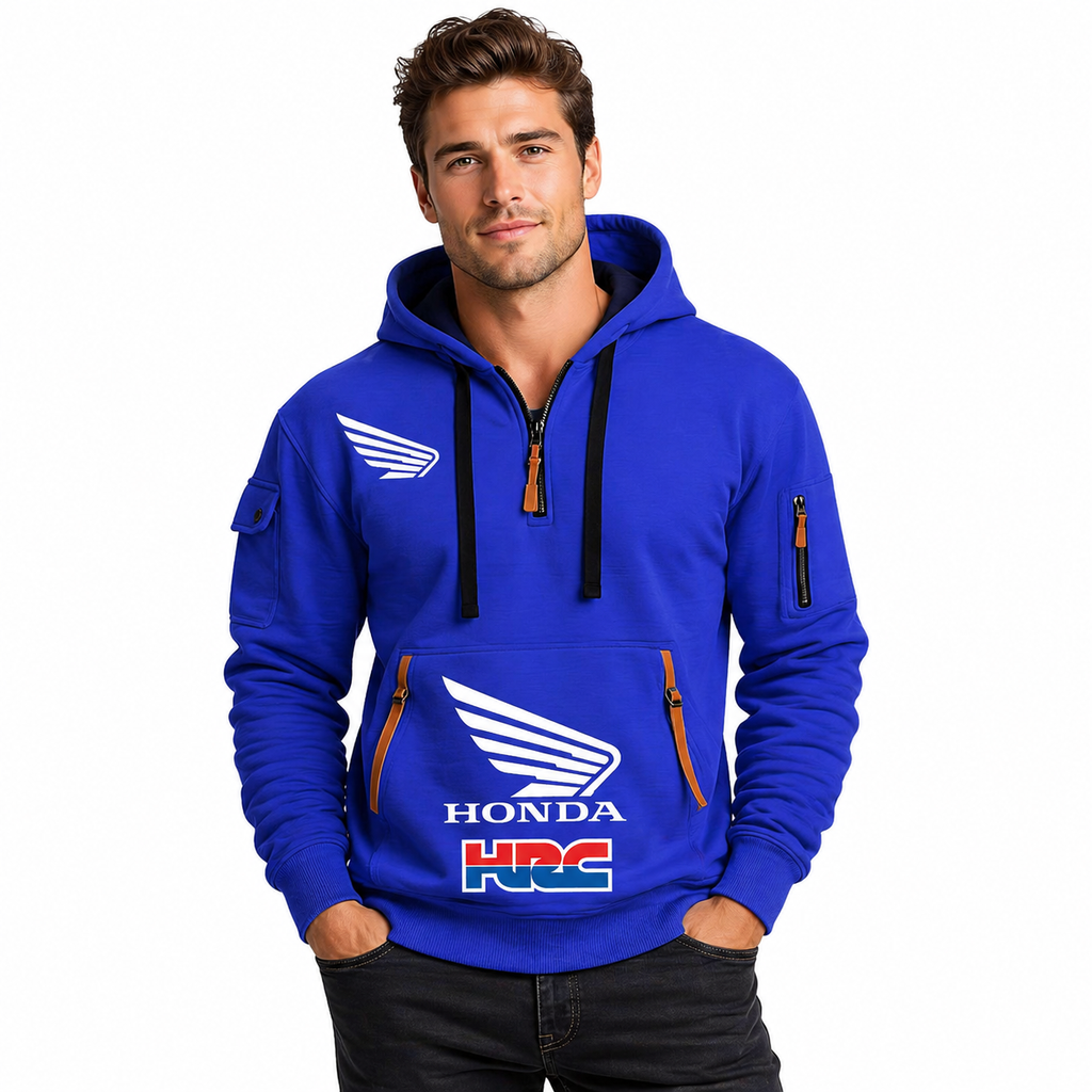 Honda Motorcycle Hoodie - Warm Rider Look