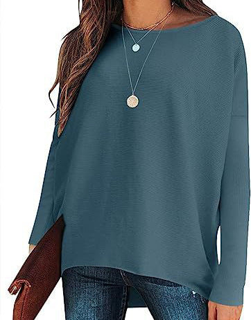 Women’s Batwing Sleeve Knitted Pullover – Stay Warm