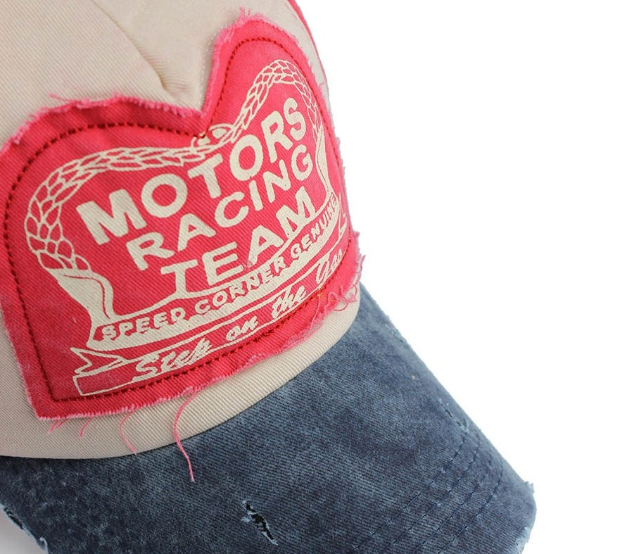 cotton baseball cap cotton twill texture close view premium finish