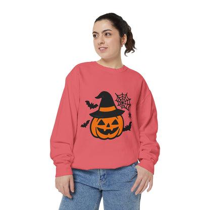 Cozy Halloween Pumpkin Sweatshirt – Unisex Fall Style