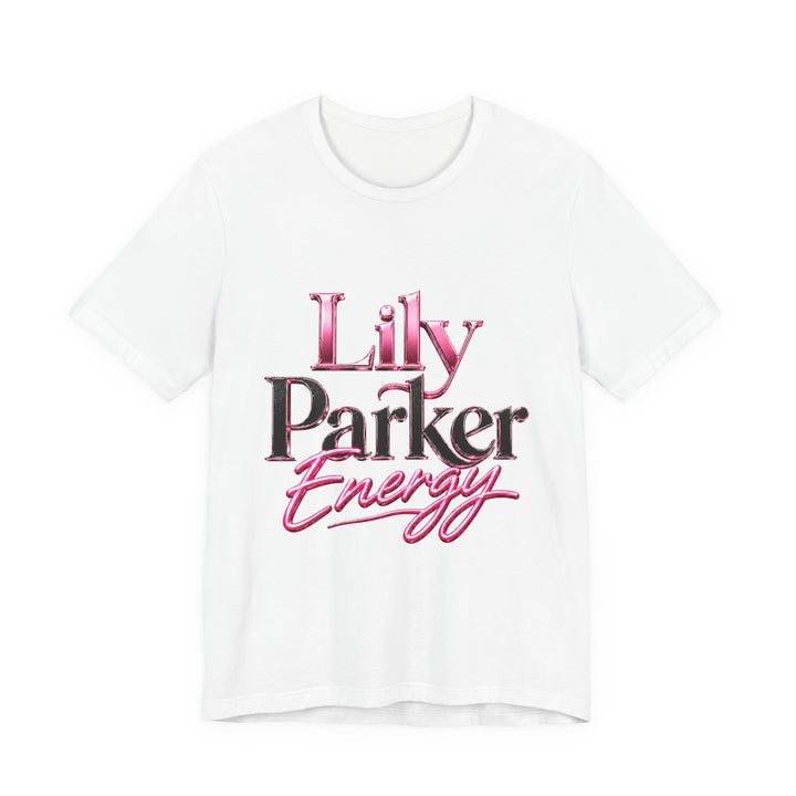 White t-shirt with &