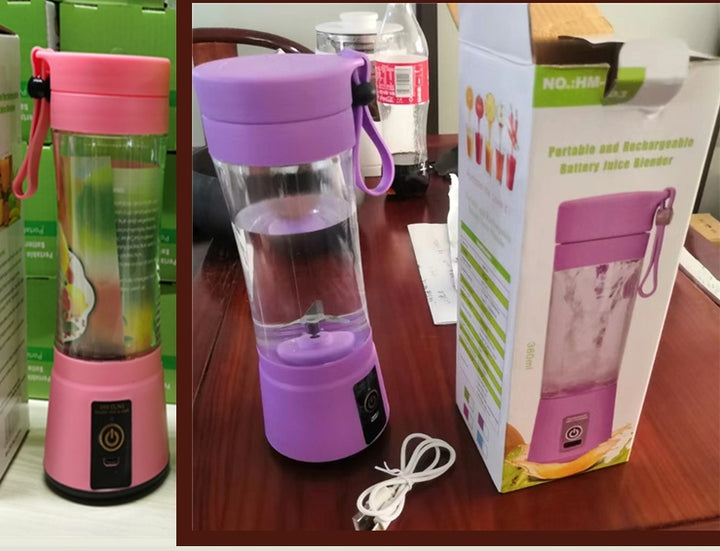 USB Blender for Smoothies - Rechargeable 6-Blade 380ml!