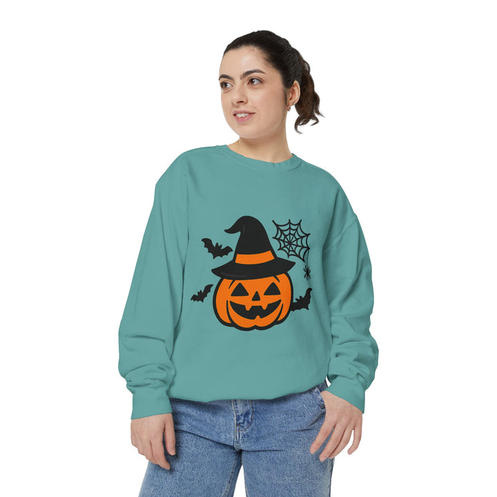 Cozy Halloween Pumpkin Sweatshirt – Unisex Fall Style