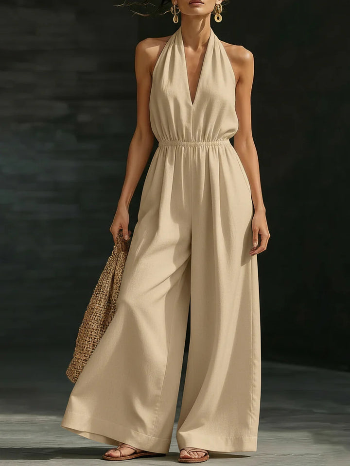 Chic women’s resort jumpsuit with flattering waistline and elegant movement