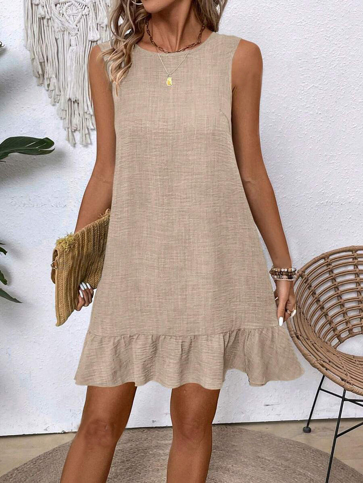 Loose Ruffle Beach Dresses for Women - Sleeveless Style