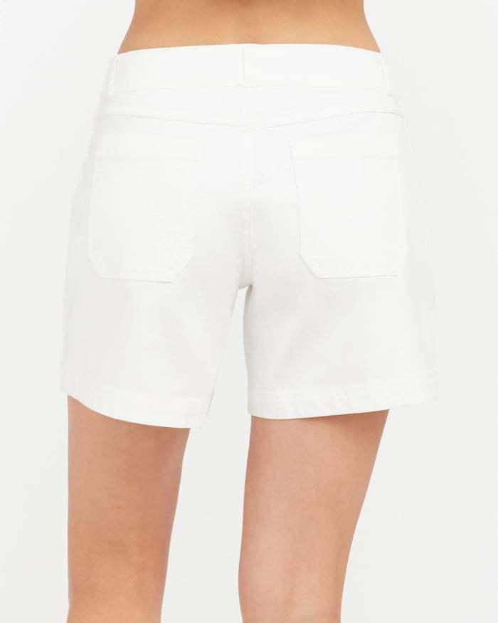 Women’s High-Waist Cotton-Linen Shorts – Stretch