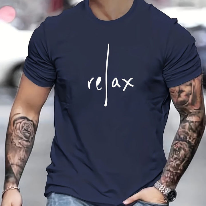Navy blue t-shirt with &