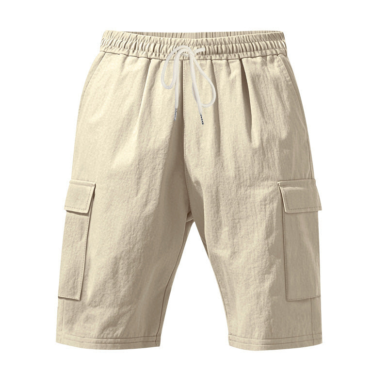 Men’s Linen Shorts – Breathable Beachwear with Pockets