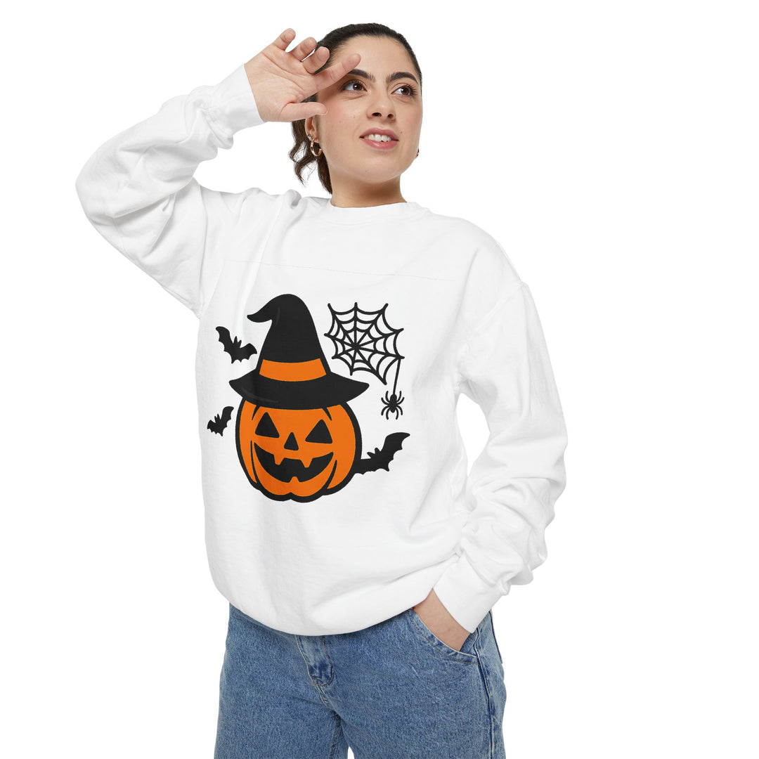Cozy Halloween Pumpkin Sweatshirt – Unisex Fall Style