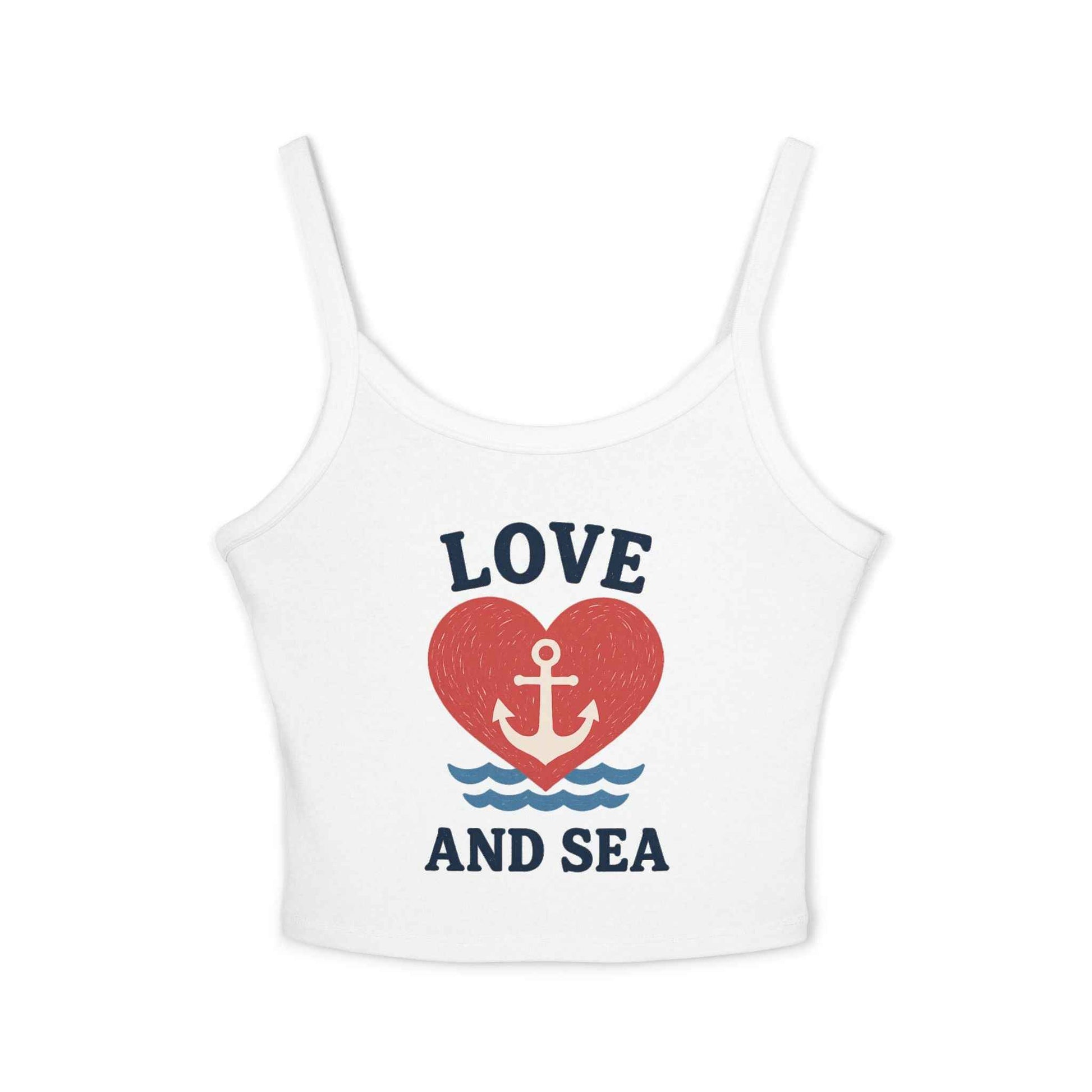 Love and Sea Tank Top – Cute Spaghetti Strap Summer Shirt