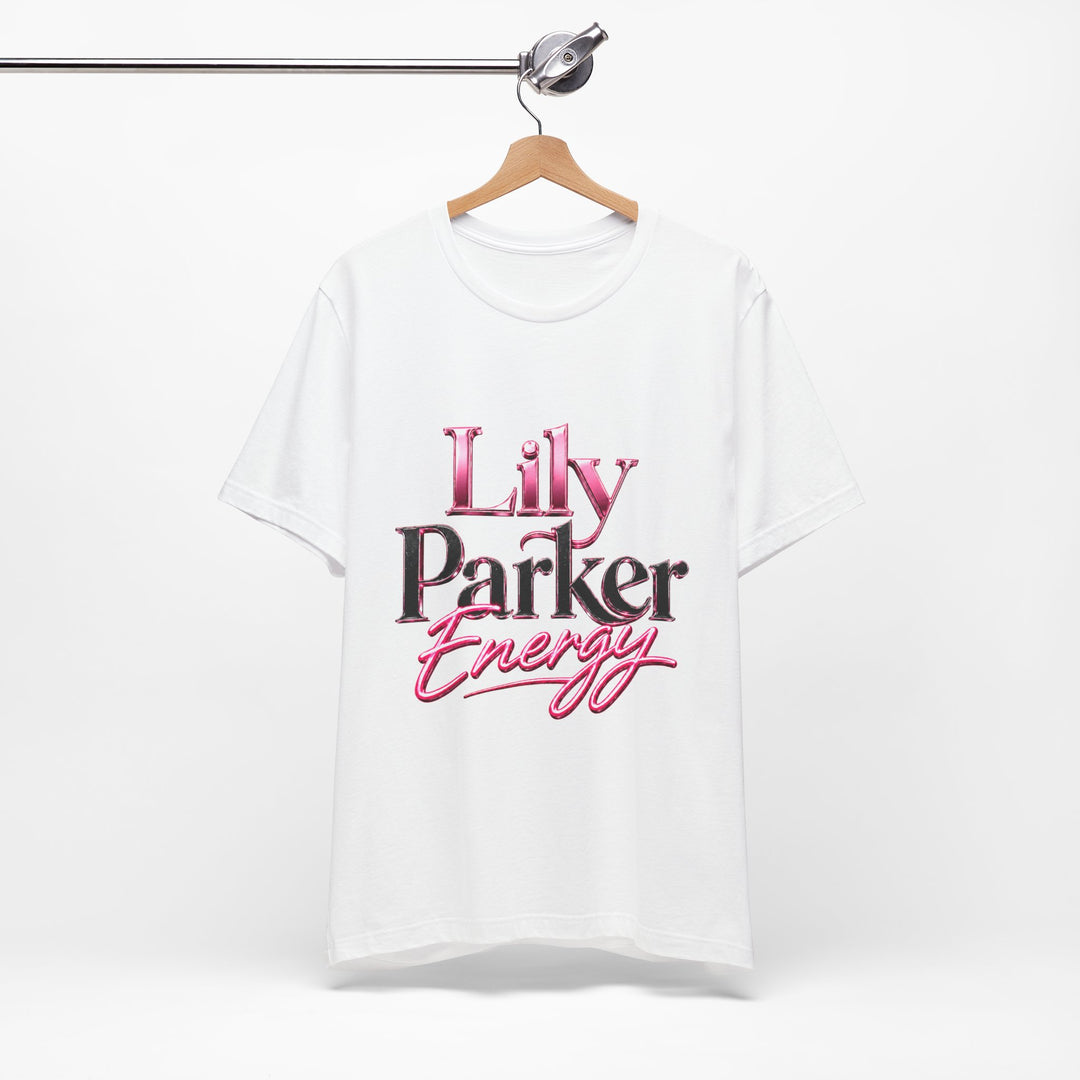 White t-shirt with &