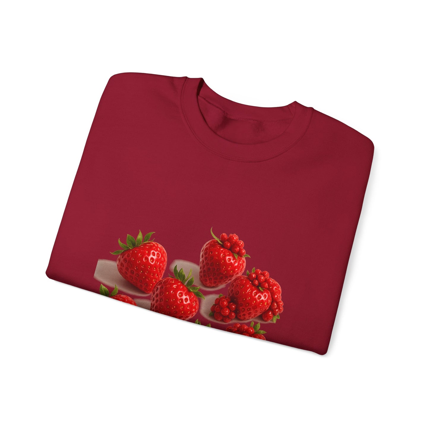 Strawberry Sweatshirt – Cozy Unisex Crewneck for Fall