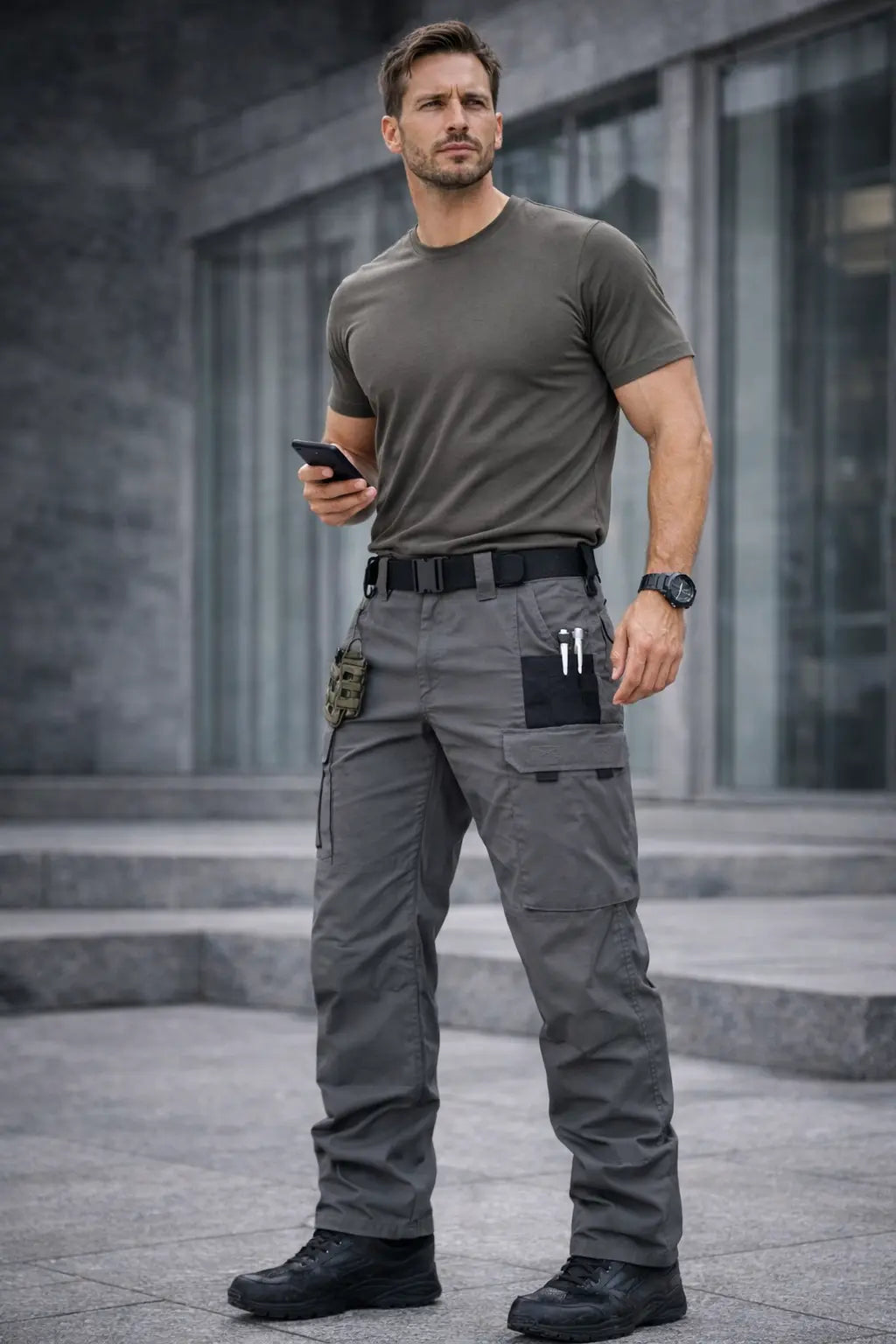 Men Tactical Cargo Pants – Waterproof Summer Utility