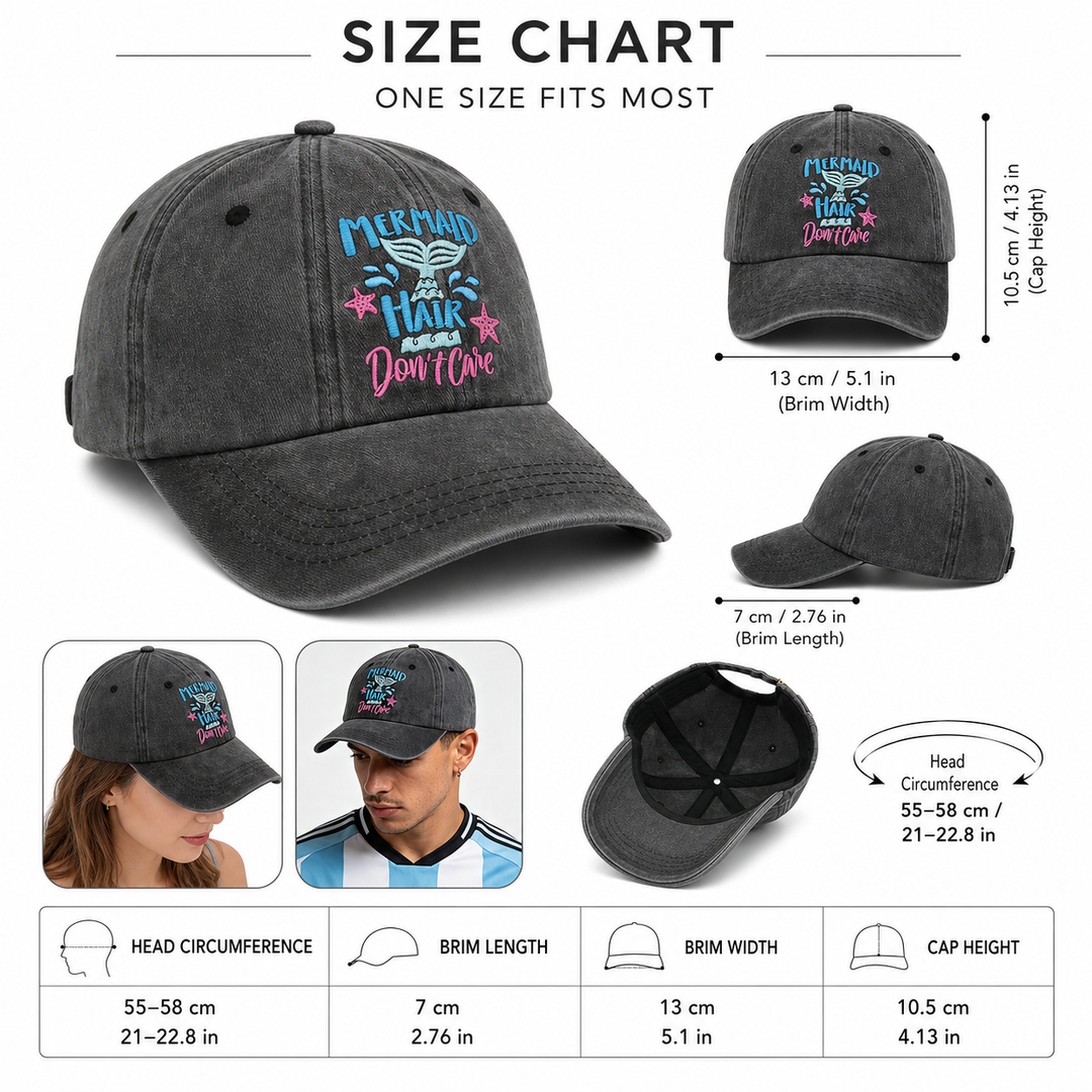 Vintage washed cotton baseball cap set with cute cow detail, breathable fit and ponytail hole for relaxed sunny outfits today