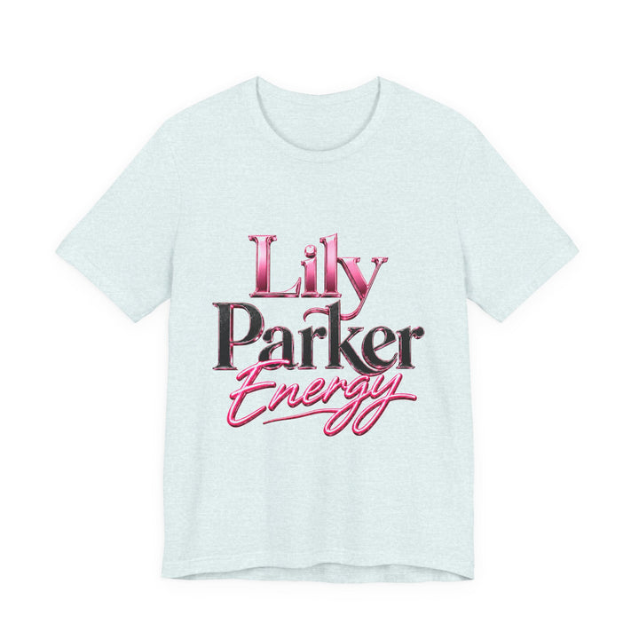 Light blue t-shirt with &