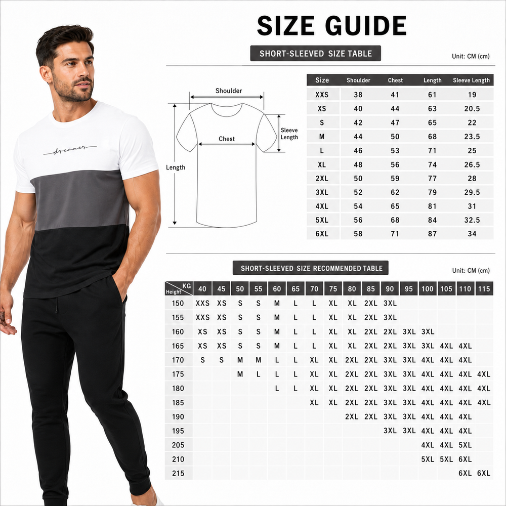 Men’s 3D print t-shirt in black, white, and gray for casual streetwear outfits